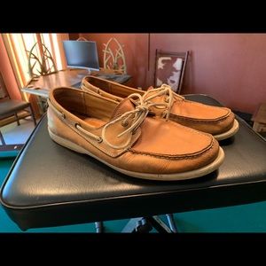 Coach Brown Leather Boat Shoes